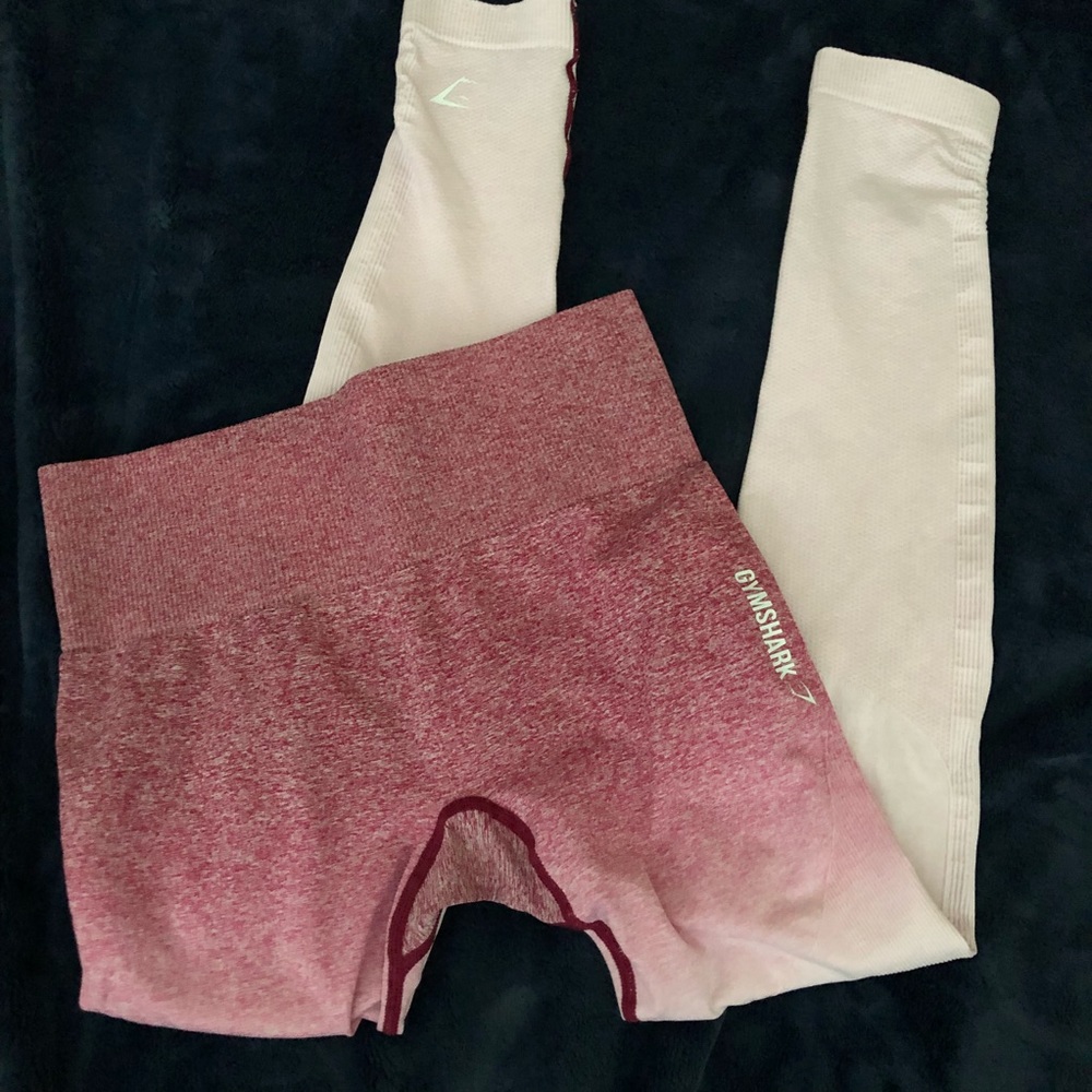 Gymshark ombré seamless leggings pink small